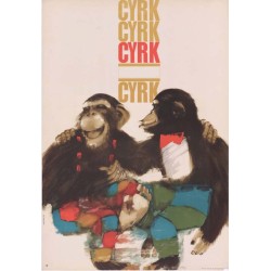 Cyrk (dwa szympansy)