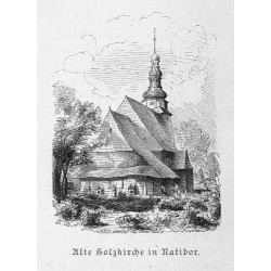 "Alte Holzkirche in Ratibor."