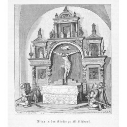 "Altar in der Kirche zu Klitschdorf."