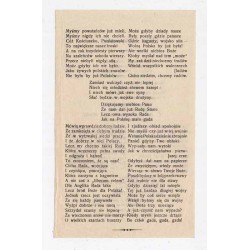 Anonimowa ulotka polityczna wierszem nawiązująca do Aktu 5 listopada z 1916 / ca 1917