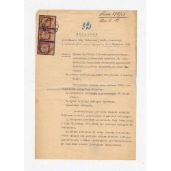 Odpis protokół posiedzenia Rady Nadzorczej Banku Ziemskiego w Krakowie / Kraków 11.03.1913