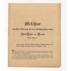 List pasterski bp. wrocławskiego Melchiora von Diepenbrocka z rozważaniami bożonarodzeniowymi / Wrocław (Breslau) 24.12.1848