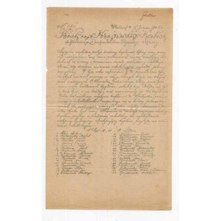 Okólnik biskupa kujawsko-kaliskiego Stanisława Kazimierza Zdzitowieckiego / Włocławek 15.06.1906