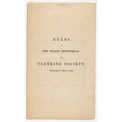 The Polish Economical and Clothing Society London / Londyn marzec 1843