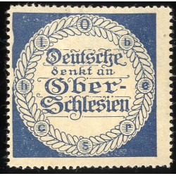 Niemiecki znaczek propagandowy z okresu plebiscytu na Górnym Śląsku / Górny Śląsk 1920-1921
