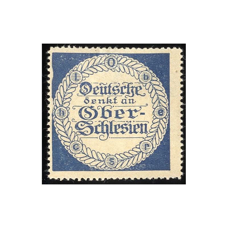 Niemiecki znaczek propagandowy z okresu plebiscytu na Górnym Śląsku / Górny Śląsk 1920-1921