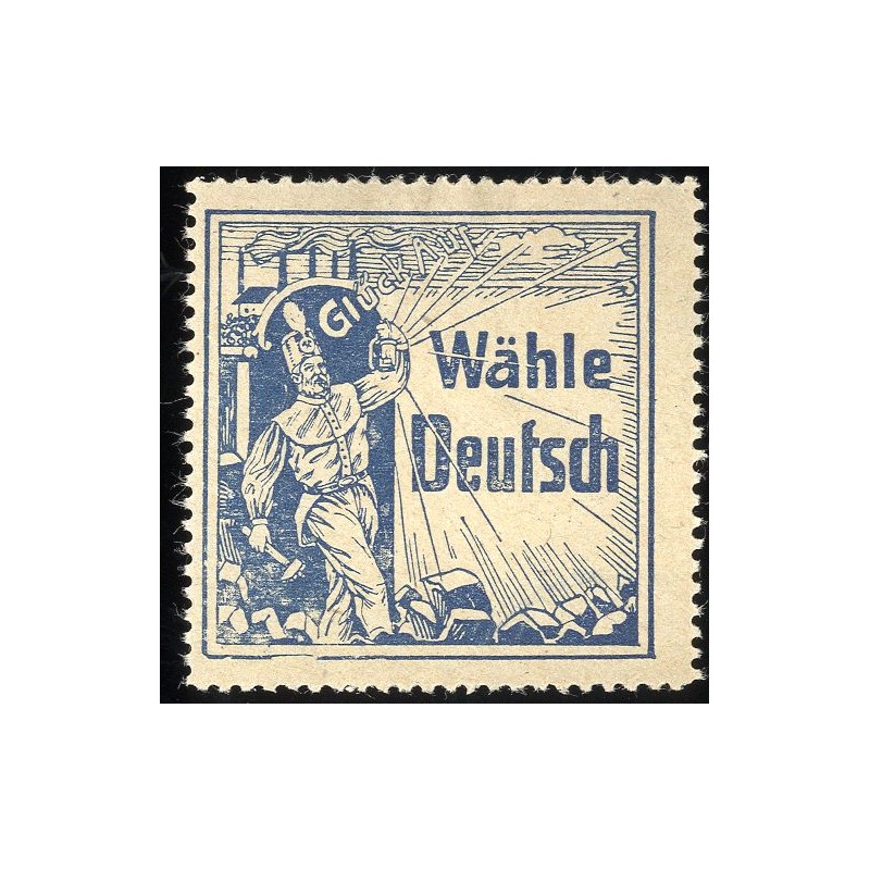 Niemiecki znaczek propagandowy z okresu plebiscytu na Górnym Śląsku / Górny Śląsk 1920-1921