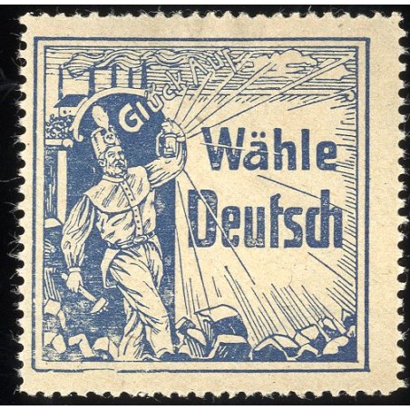 Niemiecki znaczek propagandowy z okresu plebiscytu na Górnym Śląsku / Górny Śląsk 1920-1921