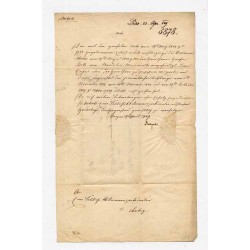 Pismo urzędowe w języku niemieckim do urzędu powiatowego we Lwowie w sprawie majątku Sokołów (powiat Stryj) [Ludwika] hr. Stecki