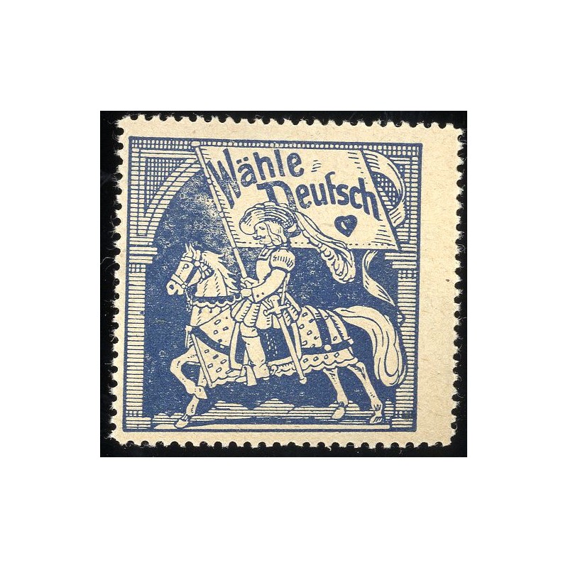 Niemiecki znaczek propagandowy z okresu plebiscytu na Górnym Śląsku / Górny Śląsk 1920-1921