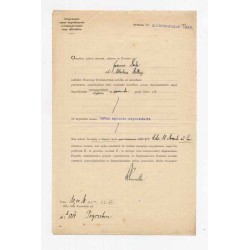 Dyspensa wystawiona przez kurię diecezjalną wrocławską dla Jana Dudy i Albertyny Hallacz podpisana przez generalnego wikariusza