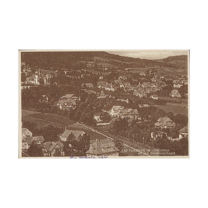 Bad Flinsberg im Isergebirge. Am der Brunnenstrasse