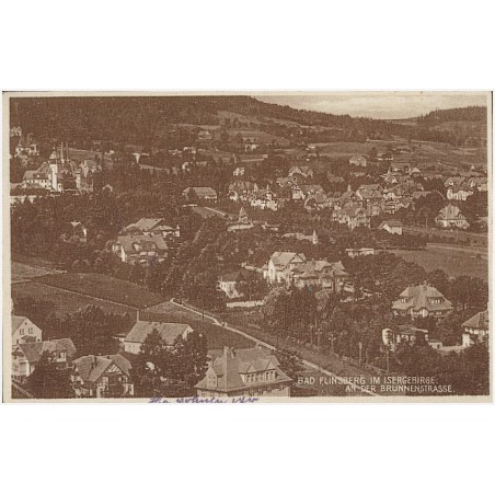 Bad Flinsberg im Isergebirge. Am der Brunnenstrasse