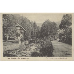 Bad Flinsberg im Isergebirge. Am Niederbrunnen und Ludwigsbad