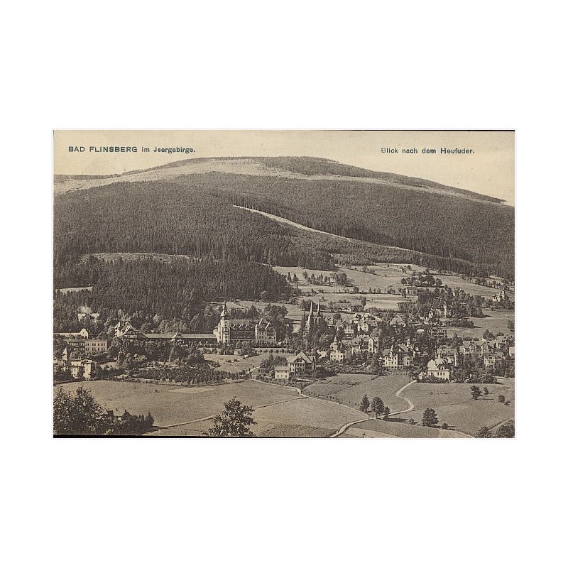 Bad Flinsberg im Isergebirge. Blick nach dem Heufuder