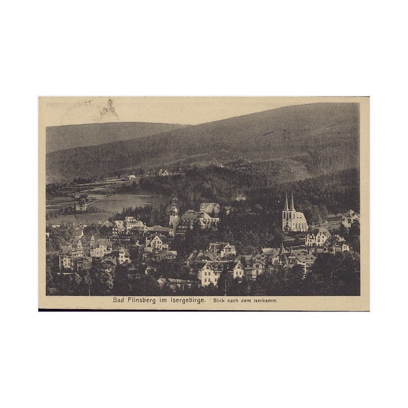 Bad Flinsberg im Isergebirge. Blick nach dem Iserkamm