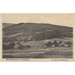 Bad Schwarzbach im Isergebirge. Am Fuße Dreßlerberges