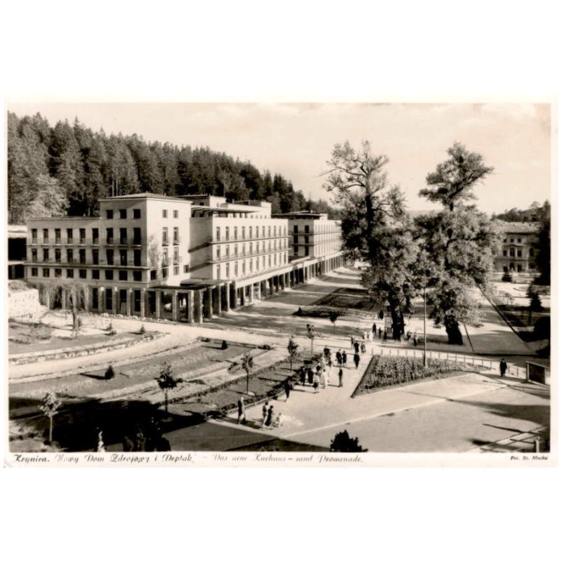 Krynica. Nowy Dom Zdrojowy i Deptak - Das neue Kurhaus - und Promenade. Fot. St. Mucha