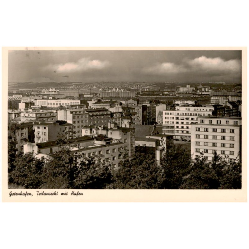 Gotenhafen, Totalansicht mit Hafen