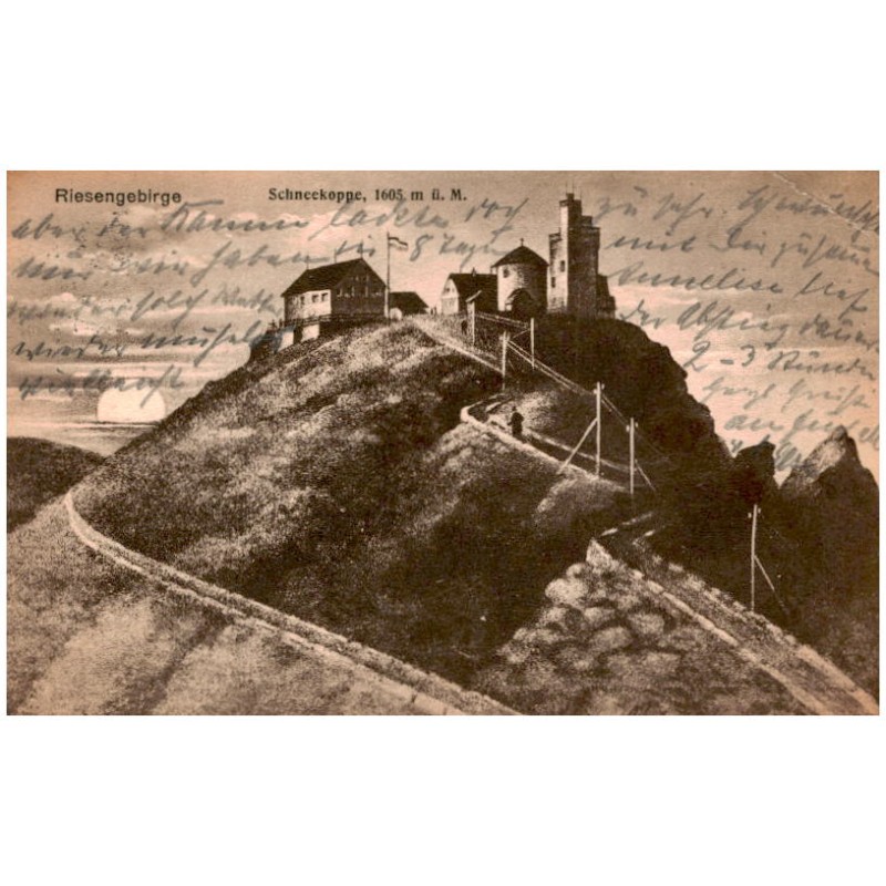Riesengebirge. Schneekoppe, 1605 m ü. M.