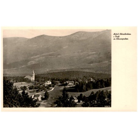 Mittel-Schreiberhau i. Rsgb. m. Schneegruben Staudte-Postkarte