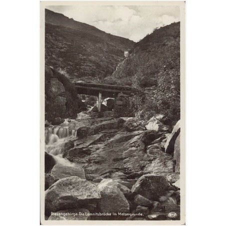Riesengebirge. Die Lomnitzbrücke im Melzergrunde