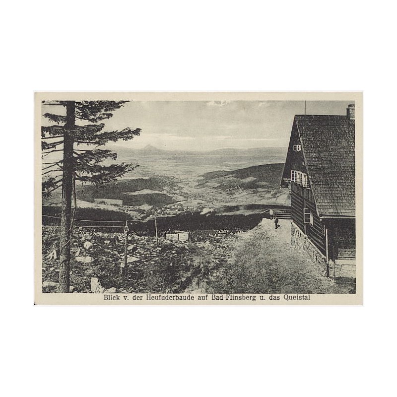 Blick v. der Heufuderbaude auf Bad-Flinsberg u. das Queistal