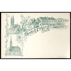 Gruss aus Deutsch Piekar. Opielka's Restaurant u. Garten