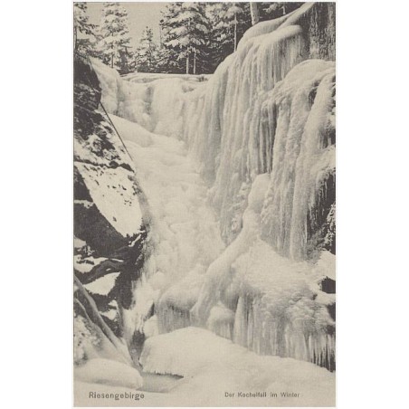 Riesengebirge. Der Kochelfall im Winter
