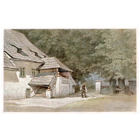 Farbige Zeichnungen von Dr. P. Aust. Giersdorf i. Riesengebirge. Brauerei.