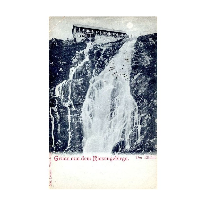 Gruss aus dem Riesengebirge. Der Elbfall
