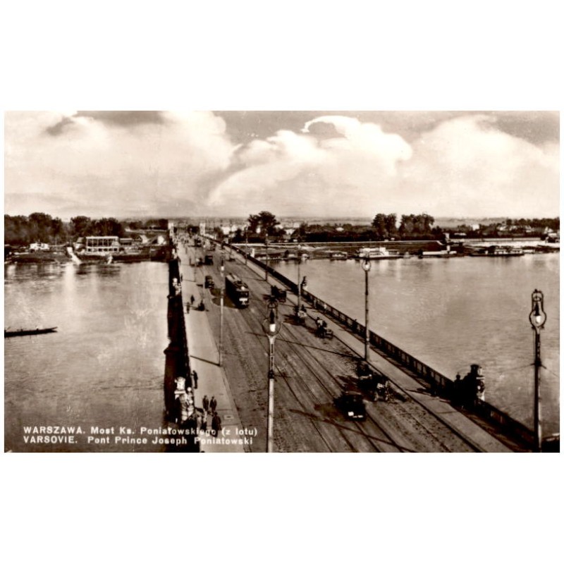 Warszawa. Most Ks. Poniatowskiego (z lotu). Varsovie. Pont Prince Joseph Poniatowski