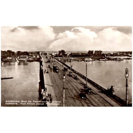 Warszawa. Most Ks. Poniatowskiego (z lotu). Varsovie. Pont Prince Joseph Poniatowski