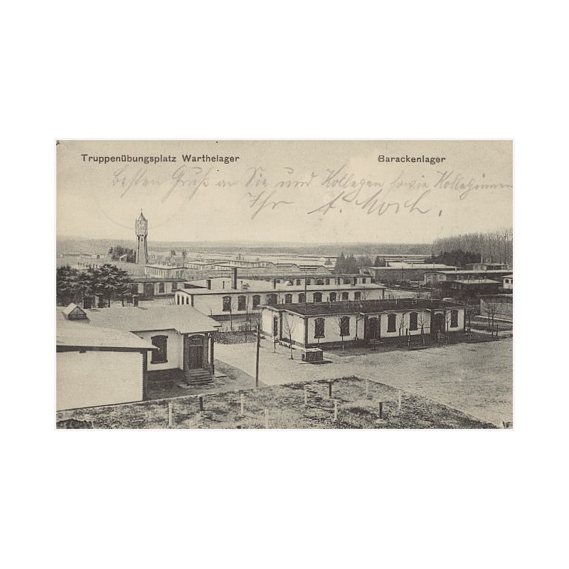 Truppenübungsplatz Warthelager. Barackenlager