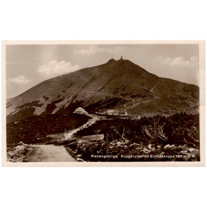 Riesengebirge. Koppenplan mit Schneekoppe 1605 m ü. M.