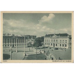 Posen. Wilhelmplatz mit Museum