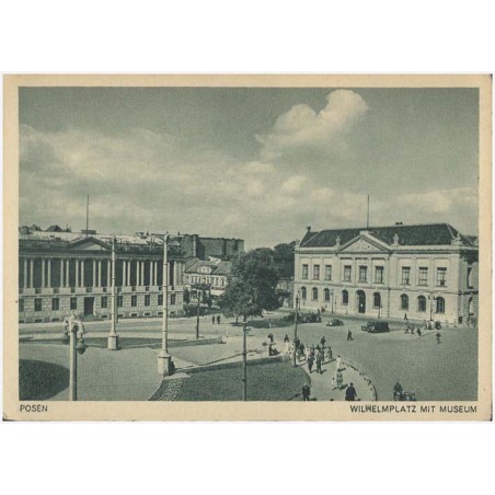 Posen. Wilhelmplatz mit Museum