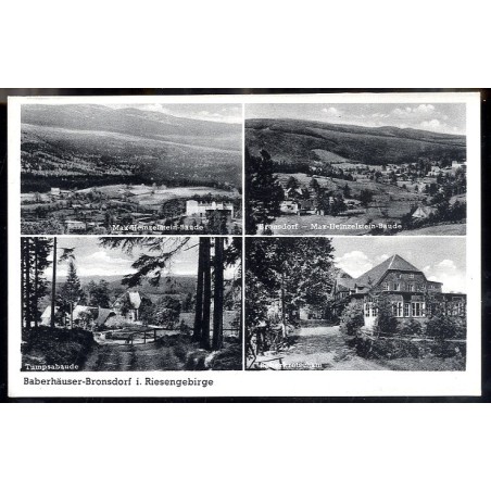 Baberhäuser-Bronsdorf i. Riesengebirge. Max-Heinzelstein-Baude. Bronsdorf - Max-Heinzelstein-Baude. Tumpsabaude. Baberkretscham