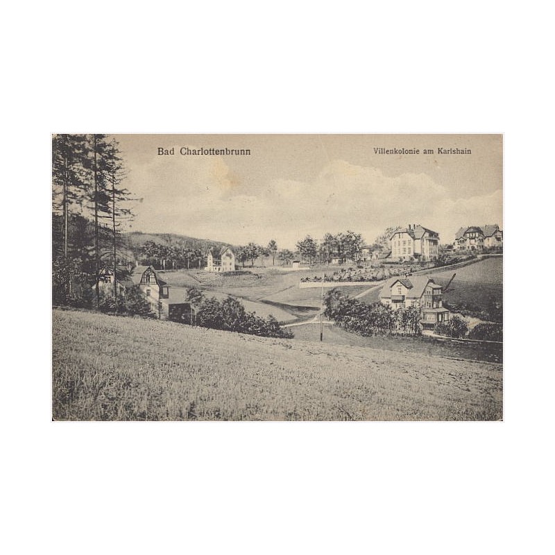 Bad Charlottenbrunn. Villenkolonie am Karlshain