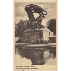 Warszawa. Pomnik Chopina. Varsovie. Monument de Chopin