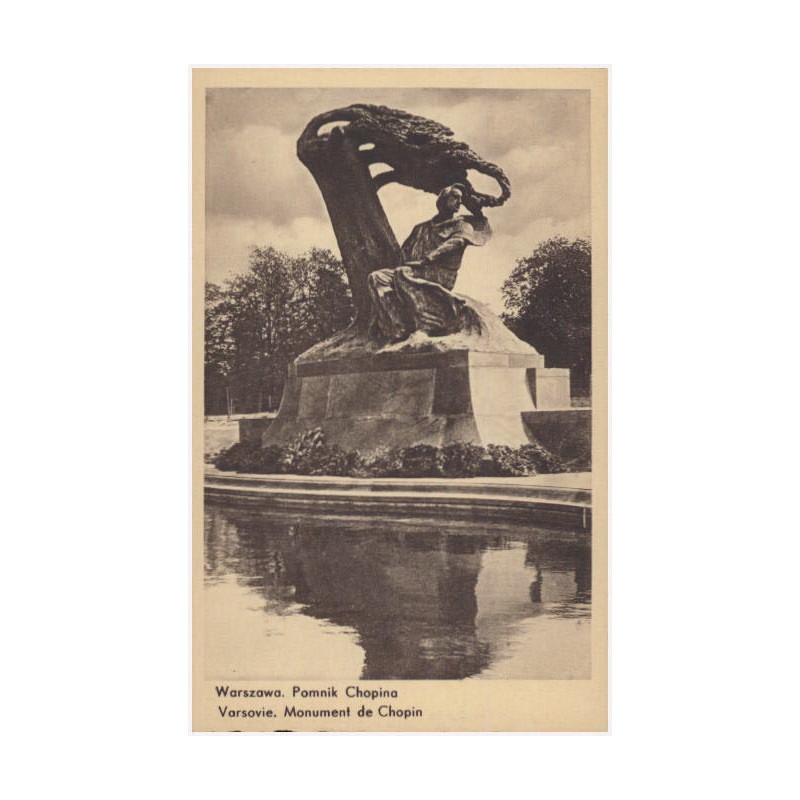 Warszawa. Pomnik Chopina. Varsovie. Monument de Chopin
