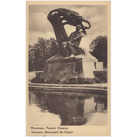 Warszawa. Pomnik Chopina. Varsovie. Monument de Chopin
