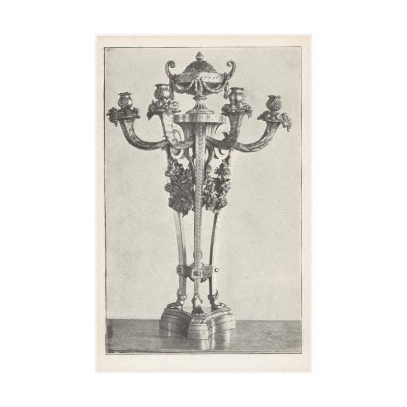 Kandelabr bronzowy, P. Caffieri (w. XVIII). Warszawa - Zamek Królewski