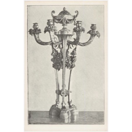 Kandelabr bronzowy, P. Caffieri (w. XVIII). Warszawa - Zamek Królewski