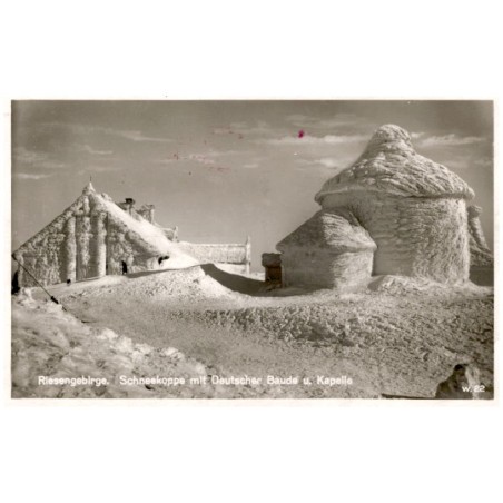 Riesengebirge. Schneekoppe mit Deutscher Baude u. Kapelle. w. 22
