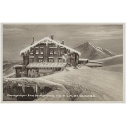 Riesengebirge. - Prinz Heinrich-Baude, 1420 m.ü. M. mit Schneekoppe