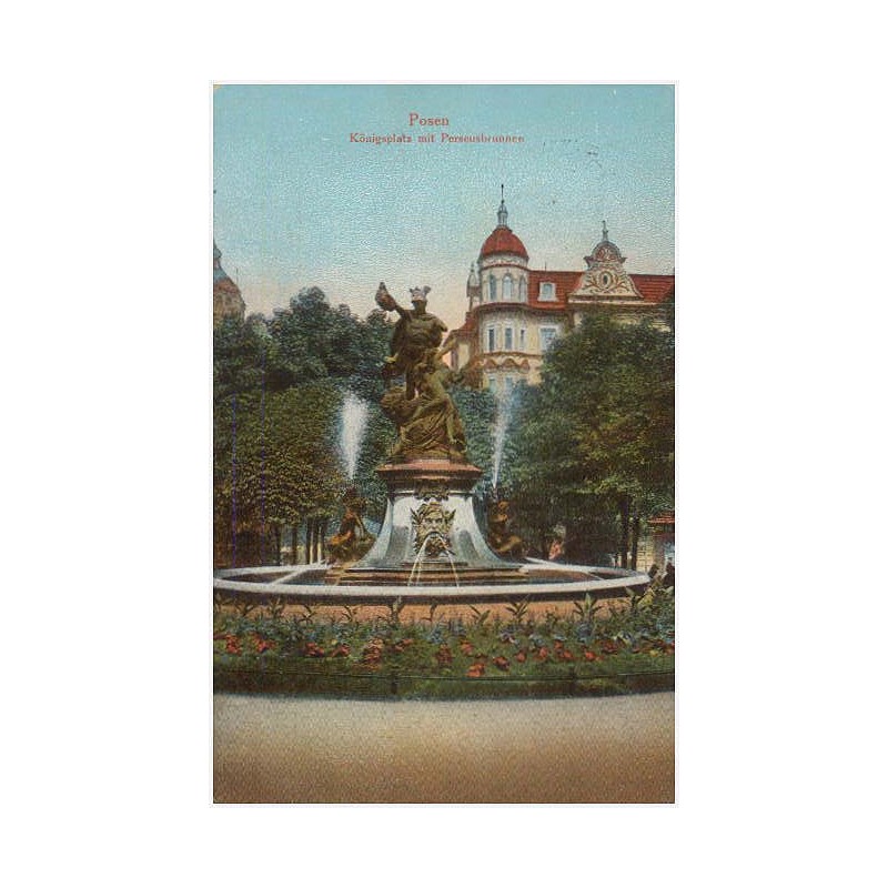 Posen. Königsplatz mit Perseusbrunnen