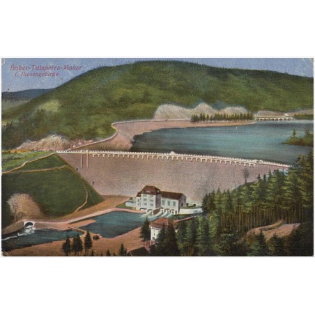 Bober-Talsperre-Mauer i Riesengebirge. [...]