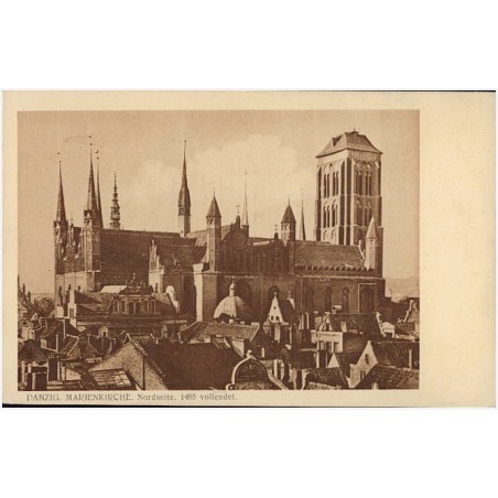 Danzig. Marienkirche. Nordseite, 1485 vollendet
