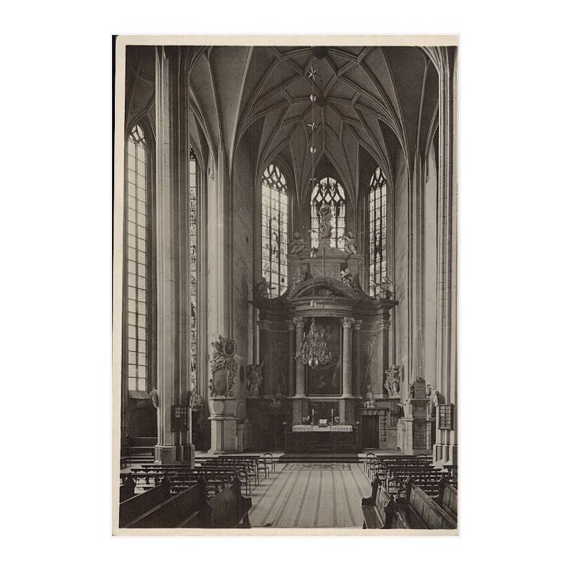 Görlitz. Peterskirche. Inners 1423-1457. Gewölbe vollendet 1497. Altar 1695 von George Heermann, Hofbildhauer in Dresden. 3